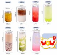 Vente en gros de canettes en PET transparentes à ouverture facile, personnalisables avec logo et motifs, pour jus, soda et autres boissons.