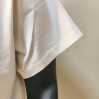 T-shirt ample et court en coton 270G, coupe vintage usée, ourlet brut, style streetwear, manches courtes