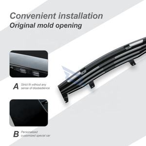 กระจังหน้า ABS สีดำเงาสำหรับ Honda Accord Coupe 2008-2011 CS1 CS2รุ่นอะไหล่กระจังหน้ากลไก - Product Image 3