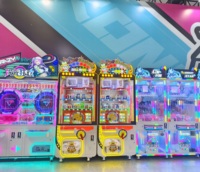 Machine de jeu d'arcade à un joueur Joystick en plastique et plateau en métal avec boîte-cadeau en anglais