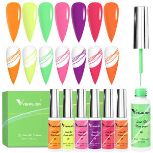 VENALISA-Kit de vernis à ongles professionnel, 7 couleurs, gel <span class=keywords><strong>halal</strong></span>, vernis à ongles permanent, 8ml - Product Image 5