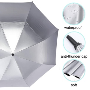 Sombrilla de Golf de 27/30 Pulgadas con Revestimiento Plateado Exterior con Protección UV 50+, Doble Capa, Personalización de Logotipo para Adultos - Product Image 4