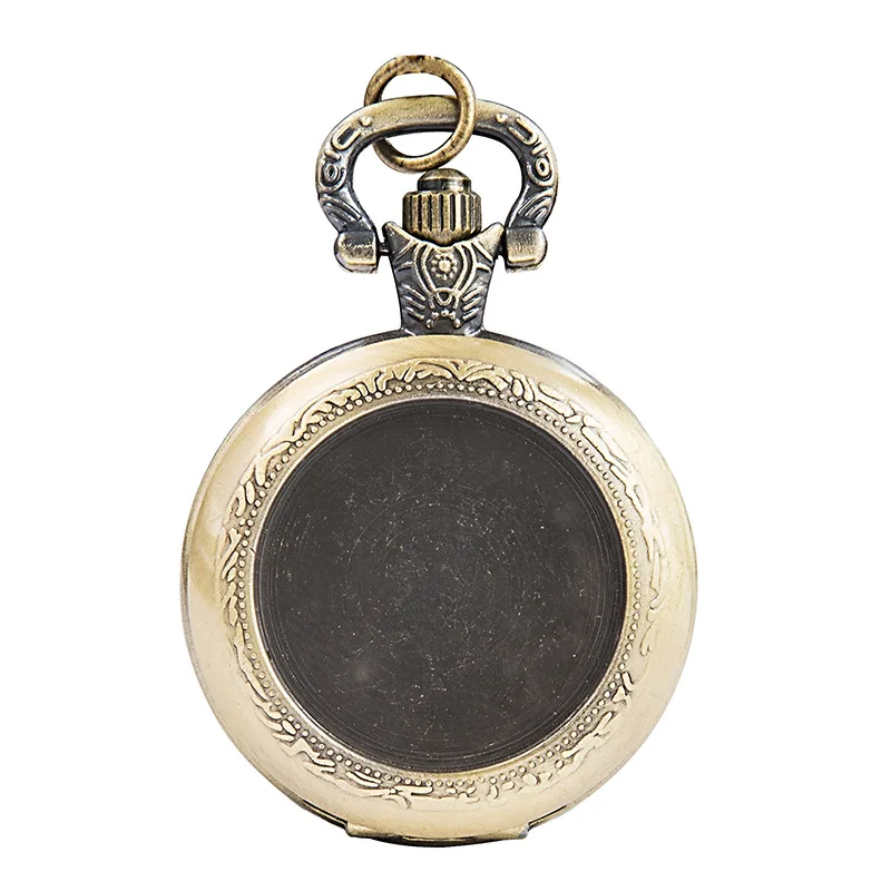 Карманные часы с гироскопическим вращением на ожерелье для мужчин и женщин, карманные часы в стиле ретро для женщин с изображением Парижского собора