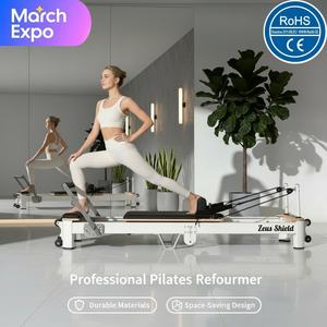 Reformer de Pilates de Aluminio, Ajustable, Portátil y Duradero, para <span class=keywords><strong>Ejercicios</strong></span> de Yoga y Core en Casa o Gimnasio, Directo de Fábrica, OEM - Product Image 1