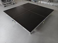 Scène mobile en aluminium, scène portable, capacité de charge de 850 kg, hauteur réglable pour événements
