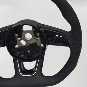 Volant sport en cuir rouge à 3 branches avec bouton de démarrage pour <span class=keywords><strong>Audi</strong></span> R8 TTRS <span class=keywords><strong>RS3</strong></span> S4 S5 SQ5 S7 - Product Image 5
