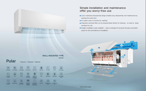 แอร์แยกส่วนขายดี ระบบทำความเย็น R410A ควบคุมผ่าน WiFi ราคาถูก แอร์อัจฉริยะ Gree - Product Image 5