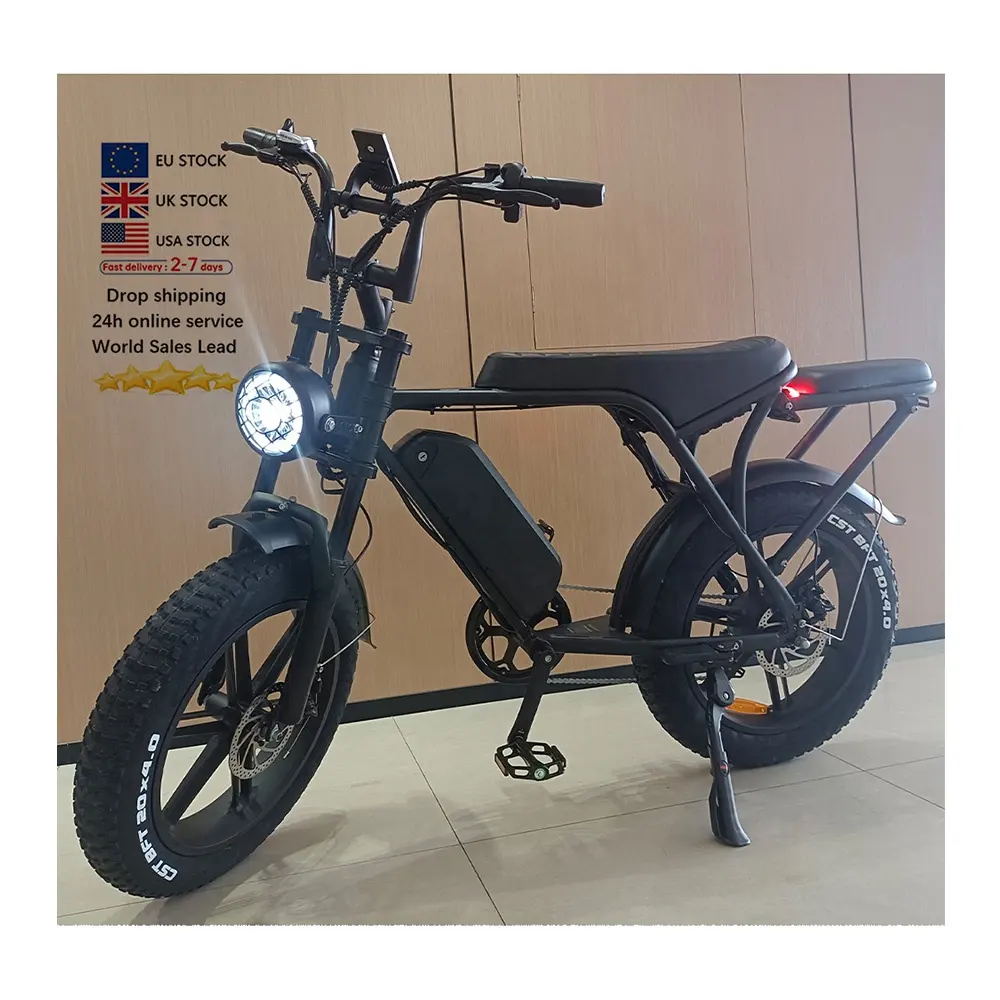 750W Motorrad elektr Mountain E-Bike 25km 50km Hochgeschwindigkeits-Fett reifen E-Bike Ouxi V8 Biycicle Elektro fahrrad Fatbike V8 E Bike