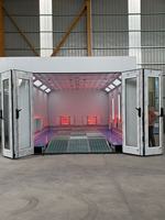 Cabine de peinture écologique pour véhicules, fabriquée en Chine, avec options de chauffage électrique et diesel pour équipement de retouche automobile