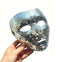Masque Disco Miroir Tendance TikTok 2026, Masques de Fête pour Halloween, Noël, Nouvel An, Festival, Enterrement de Vie de Garçon