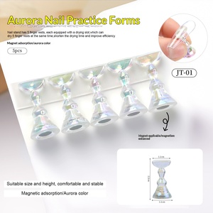 Soporte Magnético <span class=keywords><strong>para</strong></span> Práctica de Arte de <span class=keywords><strong>Uñas</strong></span> con Puntas Acrílicas de Cristal y Diamantes de Imitación <span class=keywords><strong>para</strong></span> Entrenamiento de Manicura - Product Image 6