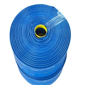 Décharge d'eau de pompe à PVC à haute pression 3/4 tuyau plat résistant prêt à expédier tuyau plat flexible