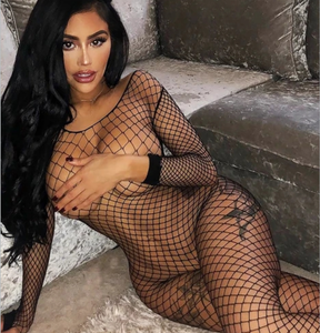 ملابس داخلية نسائية مثيرة شبكية شفافة بتصميم قطعة واحدة - Product Image 1