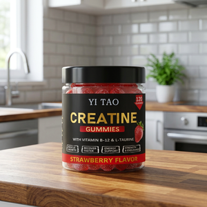 Gomitas de Creatina Sin Azúcar Directas de Fábrica, Suplemento Pre-Entrenamiento, Etiqueta Limpia, Opción Vegana para Fitness de Adultos - Product Image 1