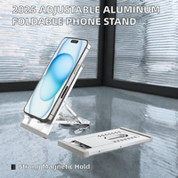 Support de téléphone de bureau pliable et réglable en alliage d'aluminium magnétique 2025 pour smartphones Google 16 15 14 13