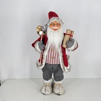 Hochwertige Weihnachtsmann-Weihnachtskugel-Dekoration im beliebten Stil – quadratische Heim- und Festtagsparty-Puppe vom Hersteller für Neujahr