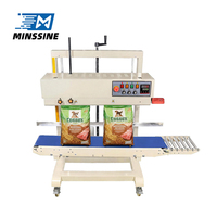 Scelleuse automatique électrique à moteur pour sacs et pochettes en film PP/PE, feuilles d'aluminium, produits chimiques et alimentaires