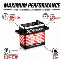 XQ-POWER XQ-S8335DW 35kg IP67 Servo numérique sans balais étanche haute vitesse avec engrenage en acier inoxydable 6V-8.4V pour camion et bateau RC