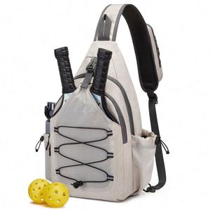 Free Sample Fashion Travel Polyester Pickleball <b>Bag</b> Crossbody Pickleball <b>Bag</b> for <b>Men</b> Women Lightweight Crossbody Chest Backpack - Product Image 1