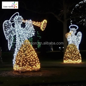 Vente de décorations de Noël d'extérieur, lumières de Noël d'extérieur, LED imperméables, anges lumineux - Product Image 6