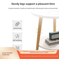 Petite table basse en bois, table d'appoint mobile pour canapé, table de chevet, utilisation domestique, design minimaliste moderne, étagère de rangement pour appartements, accent décoratif