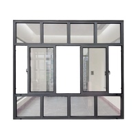 Ventana Corredera Horizontal WANJIA Moderna para Apartamento, de Aleación de Aluminio, Insonorizada, con Malla de Acero Inoxidable
