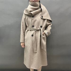 <span class=keywords><strong>Cappotto</strong></span> Lungo Autunnale da Donna in Cashmere e Lana con Collo a Sciarpa, <span class=keywords><strong>Cappotto</strong></span> in Lana Double-Face - Product Image 2