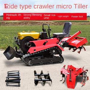 Micro-motoculteur à double usage pour l'agriculture, l'eau, la sécheresse, les serres, les vergers, le moteur de la pompe pour l'équitation. - Product Image 2