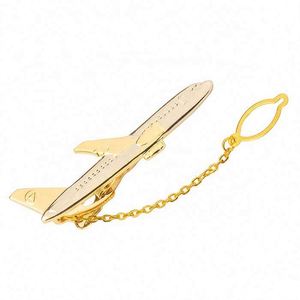 High Quality Custom Airplane <b>Tie</b> Clip for Men for Promotional & Business Gifts - Product Image 1