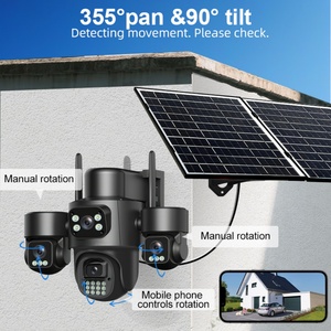 Hieasy 20mp AI Detect Full Color 4G 15W Solar Panel Wifi Bullet Ip Audio Wireless Outdoor Ptz Cctv Surveillance Security <b>Cameras</b> - Product Image 4