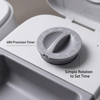 Distributeur automatique de nourriture pour animaux de compagnie, contrôle des portions temporisé, distributeur de nourriture sèche pour une seule repas pour chats et chiens