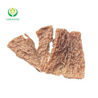 Pemasok Protein berbasis tanaman non-gmo Simulates daging 60% kandungan rendah lemak bertekstur Protein sayuran sebagai daging Vegetarian