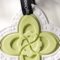 TopOne Désodorisant Auto Parfum Voiture Pendentif Plâtre Pierre Aroma Logo Personnalisé Parfum Naturel Rétroviseur