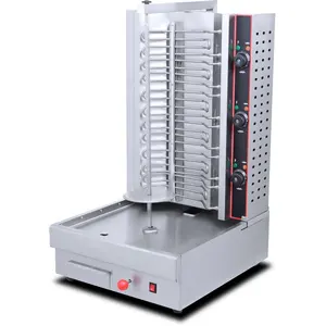 Commercial Stainless Steel Electric Shawarma Machine Vertical Kebab Roaster Middle East Rotisserie Equipment