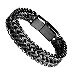 Brazalete magnético Hip Hop, pulsera de acero inoxidable, pulsera Punk para hombres - Product Image 3