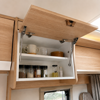 Meuble de rangement suspendu tout en aluminium sur mesure pour camping-car, gain de place, installation facile, mobilier intérieur pour fourgon aménagé