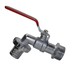 Robinet d'arrosage en alliage de zinc G1'' pour usage extérieur et intérieur, avec levier facile à ouvrir/fermer, vanne à boisseau sphérique pour l'approvisionnement en eau - Product Image 1