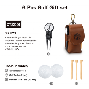 Porte-balle de golf Tee Taille sac de transport Golfeur Kit essentiel Porte-balle de golf pour Saint-Valentin Anniversaire Père Noël - Product Image 2