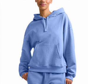 Sudadera con capucha de punto antipilling para mujer, nueva colección otoño-invierno 2025, estilo holgado con contraste de color y letras europeas y americanas. - Product Image 1