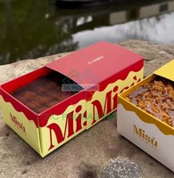 Boîte d'emballage en papier pour tiramisu avec impression de logo personnalisé, papier alimentaire, pâtisserie, boulangerie, emballage en chocolat pour tiramisu