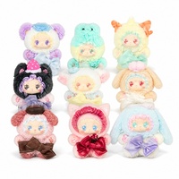 Peluche Lapin Kawaii 17cm, Série Boîte Mystère de Collection Animaux Mignons, Jouet Doux, Cadeau Unisexe, Matière Polyester, 8+ Ans