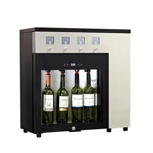 Kompresor Otomatis Pendingin Anggur Kualitas Tinggi Tiongkok Dispenser Anggur 4 Botol