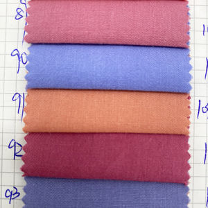 C162 Factory Price Colorful Plain Dyed Texture Sand Washed 100% Cotton Fabric for Man Women <strong>Shirting</strong> - Product Image 6