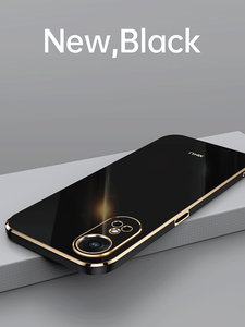 Funda de TPU galvanizada para <span class=keywords><strong>OPPO</strong></span> <span class=keywords><strong>Reno</strong></span> 8T 4G/5G Realme C55 10 4G 10Pro, chapado en oro suave, nueva - Product Image 4