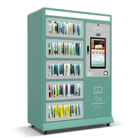 HAUMR Library Holds Locker RemoteLocker LibCabinet Estantería Inteligente RFID UHF de 5 Niveles con Pantalla Táctil y Kiosco de Biblioteca de Autoservicio