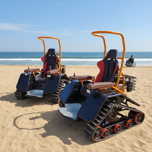 Chaise roulante tout-terrain à chenilles en caoutchouc pour plage et tout-terrain, véhicule de mobilité, pièce de machinerie de construction - Product Image 3