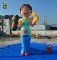 Ballon gonflable de femme de Sarah de fabrication de la Chine avec de la bière pour la partie