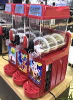 Machine à slush électrique en acier inoxydable automatique pour applications commerciales de nourriture, de crème glacée et de collations