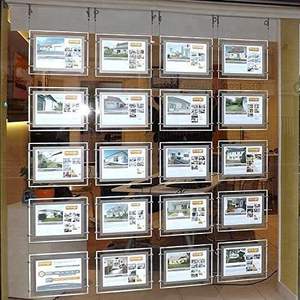 Panel LED de Cristal Rectangular de Doble Cara, Ecológico, para Exhibición en Ventanas Interiores, Caja de Luz para Inmobiliarias, Restaurantes y Tiendas - Product Image 2