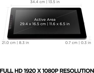 Tablette de <span class=keywords><strong>dessin</strong></span> numérique abordable et très vendue de 13,3 pouces avec écran IPS ultra-haute définition 1080p et stylet - Product Image 2